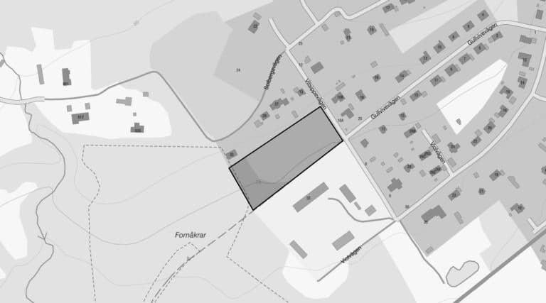 Karta över östra via i vintrosa, örebro