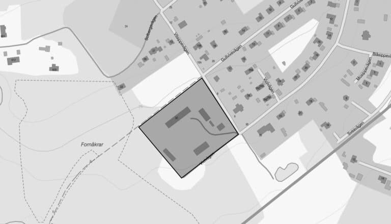 Karta över fastighet i vintrosa, örebro